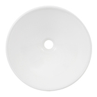 Cuba de Apoio Redonda Cerâmica Paris 38x38cm Branca Sensea