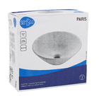 Cuba de Apoio Redonda Cerâmica Paris 38x38cm Palha Sensea