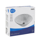 Cuba de Apoio Redonda Cerâmica Paris 38x38cm Preta Sensea