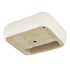 Cuba de Apoio Retangular Cerâmica Proença 43x38cm Com Mesa Palha Sensea