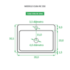 Cuba De Apoio Cerâmica Reno Rc 250