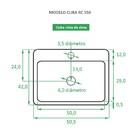 Cuba De Apoio Cerâmica Reno Rc 550 Novidade!