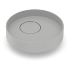 Cuba de Apoio Cerâmica Redonda Cinza 13,5x39,5x39,5cm Design D4 Celite