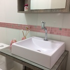 Cuba De Apoio Com Pia Quadrada (branca)