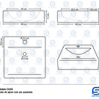 Cuba De Apoio Com Pia Quadrada (branca Fosca)