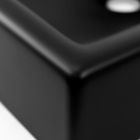 Cuba De Apoio Com Pia Quadrada (preta Fosca)