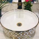 Cuba De Apoio Da Linha Berlin Na Cor Dourada Com Branco Redon