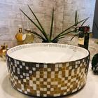 Cuba De Apoio Da Linha Berlin Na Cor Dourada Com Branco Redon