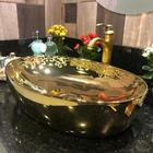 Cuba De Apoio Da Linha Dubai Na Cor Dourada Com Desenhos Flor