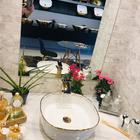 Cuba De Apoio Da Linha Paris Na Cor Branca Com Desenhos Quadr