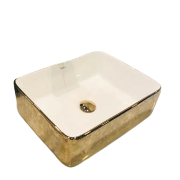 Cuba De Apoio Da Linha Viena Na Cor Dourada Com Desenhos Flor