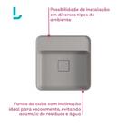 Cuba De Apoio Deca 40x40 L.11040.m.85 Quadrada Com Mesa Soft