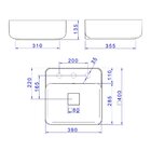 Cuba De Apoio Deca 40x40 Quadrada Branca + Válvula + Sifão