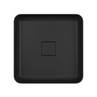 Cuba De Apoio Deca 40x40 Quadrada Ébano Fosco + Válvula + Sif