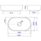 Cuba De Apoio Deca 50x30 Oval Branca + Válvula + Sifão