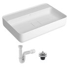 Cuba De Apoio Deca 60x40 Retangular Branca + Válvula + Sifão