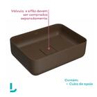 Cuba De Apoio Deca Slim 40x30 L.13040.22 Retangular Marrom Fo