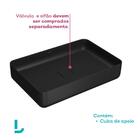 Cuba De Apoio Deca Slim 60x40 L.13060.94 Retangular Ébano Fos