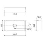 Cuba De Apoio Docol 46x23 1830826 Retangular Branca Esmaltada
