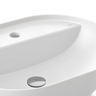 Cuba De Apoio Docol 51x39 1723126 Oval Com Mesa Branca Esmalt