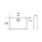 Cuba De Apoio Docolflow 60x40 12020511026 Retangular Branca E