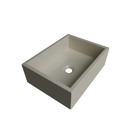 Cuba de Apoio em Ardósia Biscuit Fosco Retangular 40x30x12cm Venturi