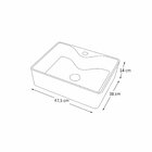 Cuba De Apoio Em Cerâmica Bianca - Fabribam Preto Fosco