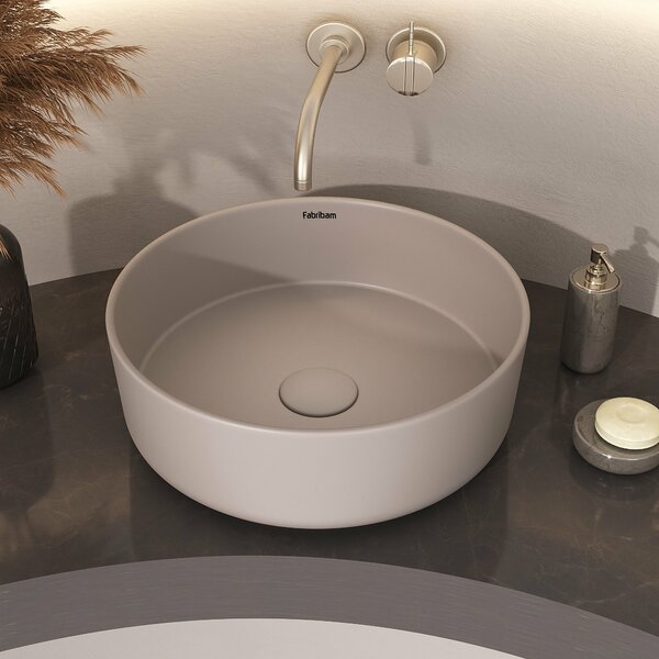 Cuba De Apoio Em Cerâmica Luana + Válvula Click - Fabribam Ba