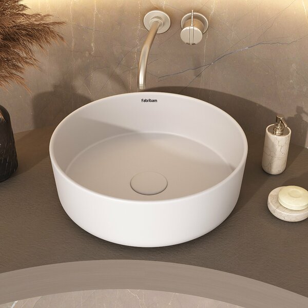 Cuba De Apoio Em Cerâmica Luana + Válvula Click - Fabribam Br