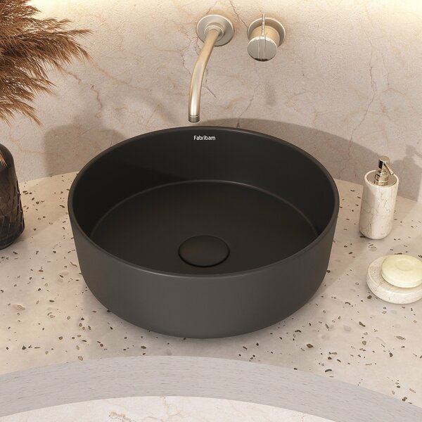 Cuba De Apoio Em Cerâmica Luana + Válvula Click - Fabribam Ma