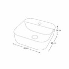 Cuba De Apoio Em Cerâmica Olívia + Válvula Click - Fabribam M