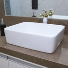 Cuba De Apoio Em Cerâmica Para Lavabos E Banheiros - Branca -