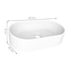 Cuba De Apoio Em Mármore Para Banheiro Uruana Branco