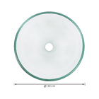 Cuba de Apoio em Vidro Redonda 30cm diâmetro Incolor VBCristais