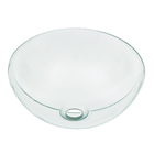 Cuba de Apoio em Vidro Redonda 30cm diâmetro Incolor VBCristais