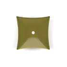 Cuba de Apoio em Vidro Quadrada Bali 34x34cm Dourado VBCristais