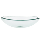 Cuba de Apoio em Vidro Oval Barril 39x28cm Incolor VBCristais