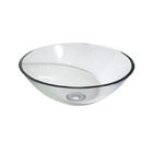 Cuba de Apoio em Vidro Redonda 35cm diâmetro Incolor VBCristais