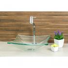 Cuba De Apoio Em Vidro Rt 30 Cm Em Vidro 8 Mm Incolor