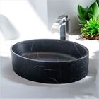 Cuba De Apoio Linha Itália Na Cor Black Mármore Matte Lisa Ov