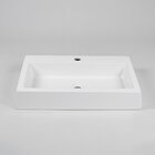 Cuba De Apoio Mármore Sintético Paris Móveis Bosi Branco