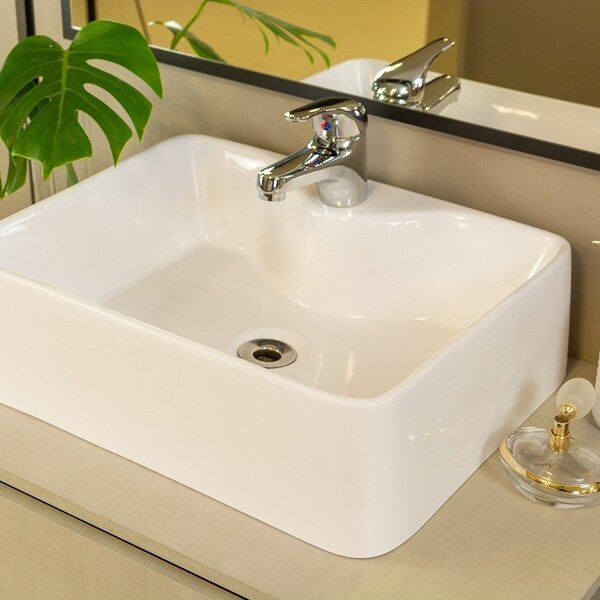 Cuba De Apoio Mármore Sintético Prisma Móveis Bosi Branco