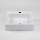 Cuba De Apoio Mármore Sintético Quadra Móveis Bosi Branco