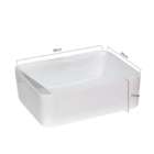 Cuba De Apoio Mármore Sintético Retangular Banheiro Lavabo De