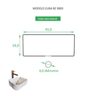 Cuba De Apoio Marmorizada Rose Gold Rc 9003 Reno