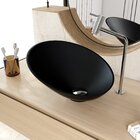 Cuba De Apoio Meia Lua Bm38 38,5x38,5cm Lapimat Preto Matte F