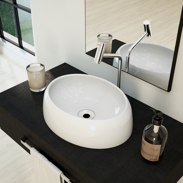 Cuba De Apoio Ov39 Oval 39,5x30cm Branca