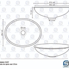 Cuba De Apoio Oval 37 Cm (cobre Perolizada Fosca)