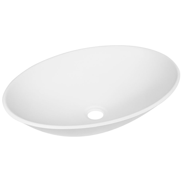 Cuba De Apoio Oval 50 Cm (branca Fosca)