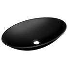 Cuba De Apoio Oval 50 Cm (preta Fosca)